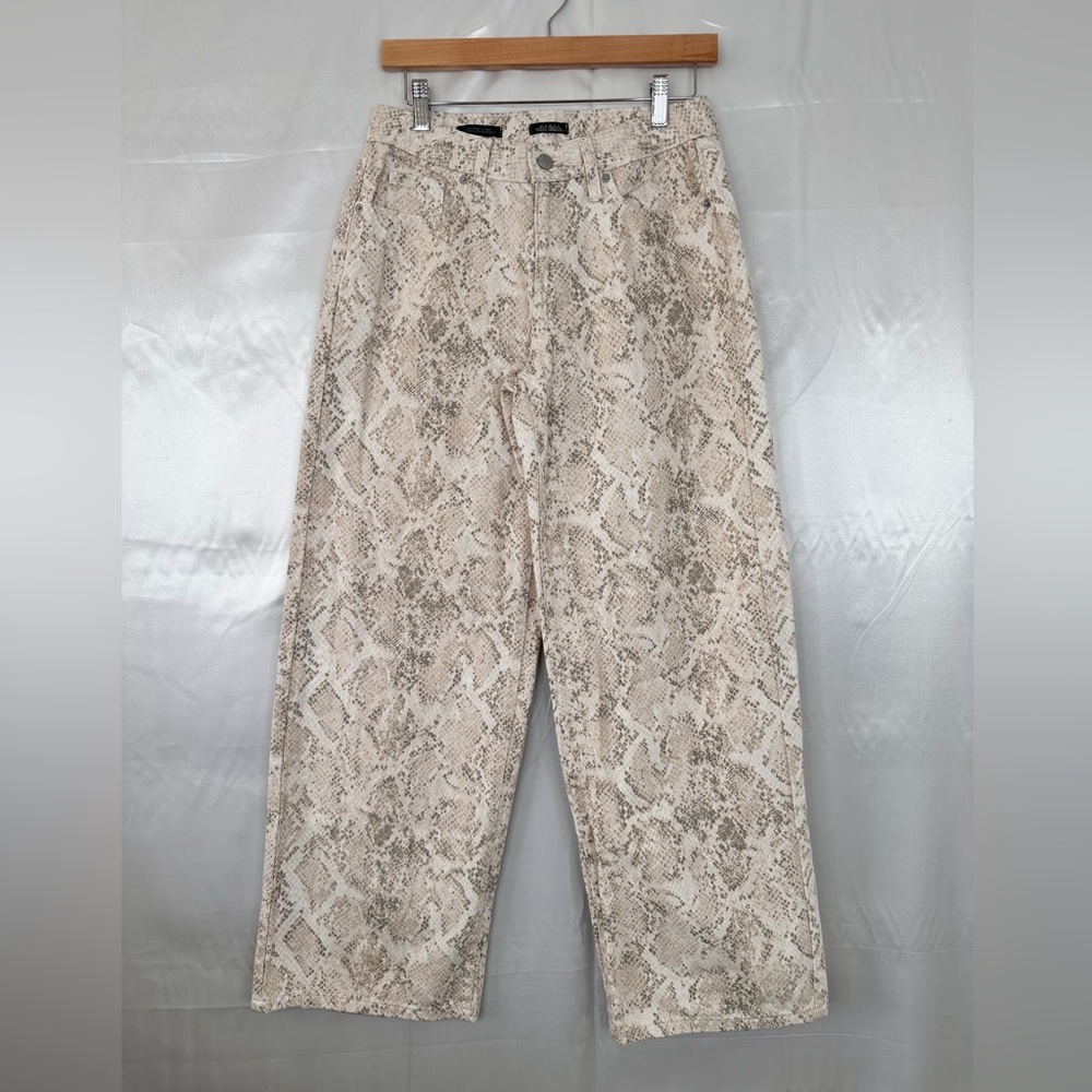 NWOT Wild Fable Low Rise Baggy Wide Leg Snake‎ Print Jeans Size 2R